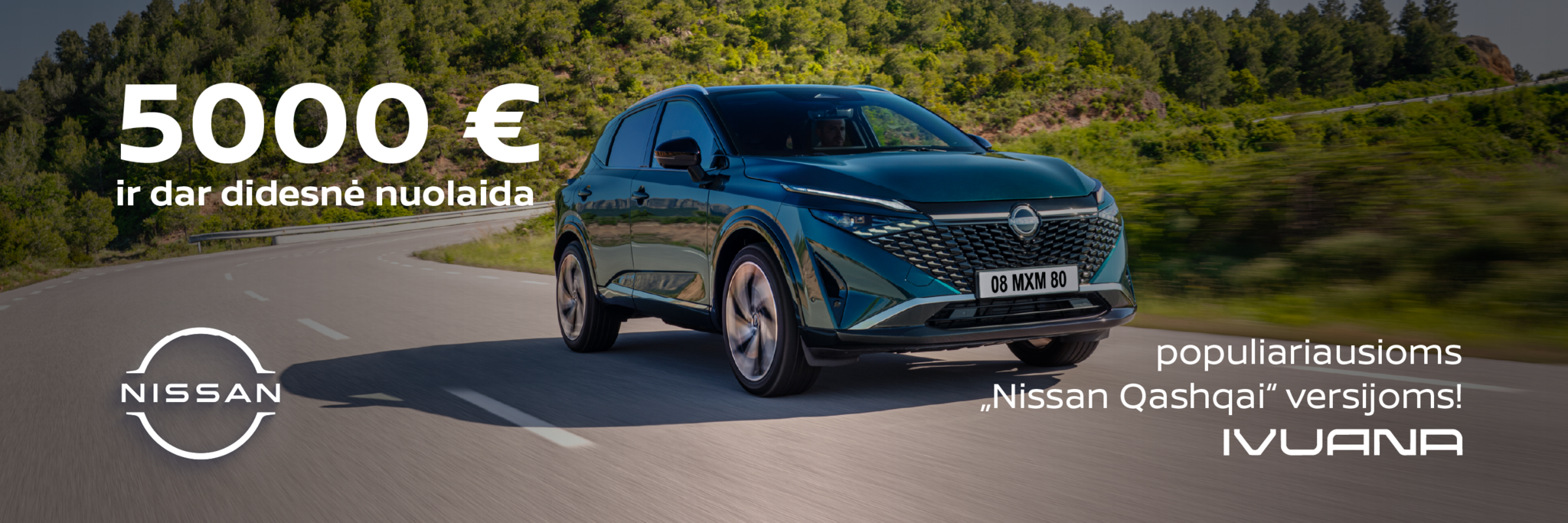 POPULIARIAUSIOS „QASHQAI“ VERSIJOS SU 5 000 € IR DIDESNE NUOLAIDA