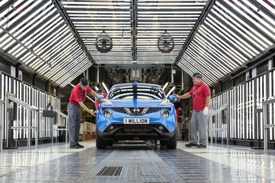 „Nissan“ Sanderlando gamykloje surinktas milijoninis „Juke“ modelis