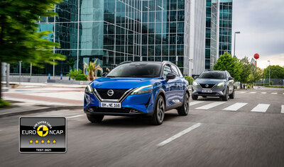 Aukščiausias „Euro NCAP 2021“ saugumo įvertinimas naujajam „Nissan Qashqai“
