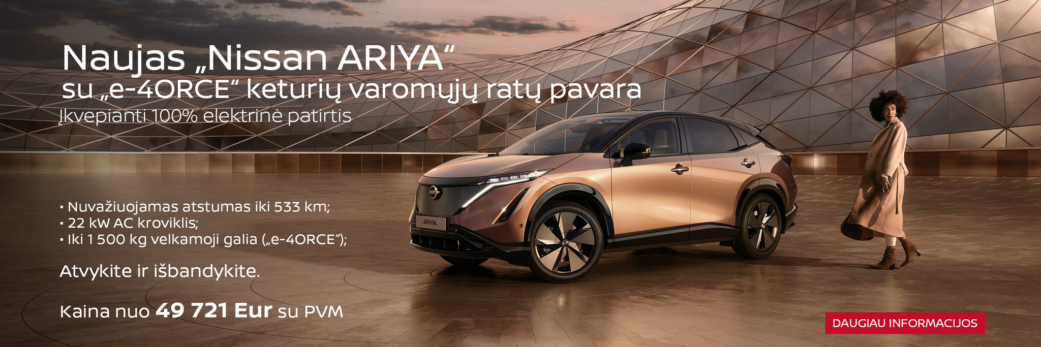 NISSAN ARIYA su e-4FORCE